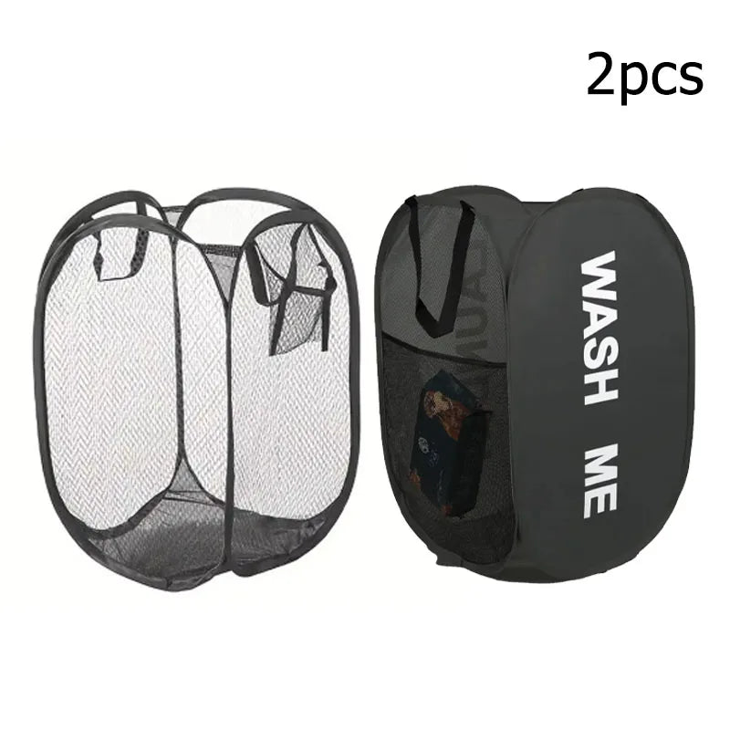 Cesto de Roupa Dobrável - Grande Capacidade para Organização